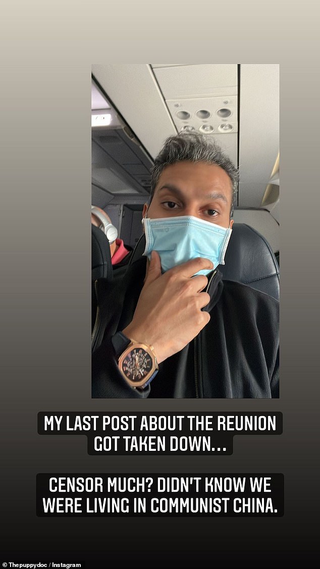 Chatterjee sagte in einem Instagram Stories-Beitrag, dass der Beitrag auf Lachey abzielt 