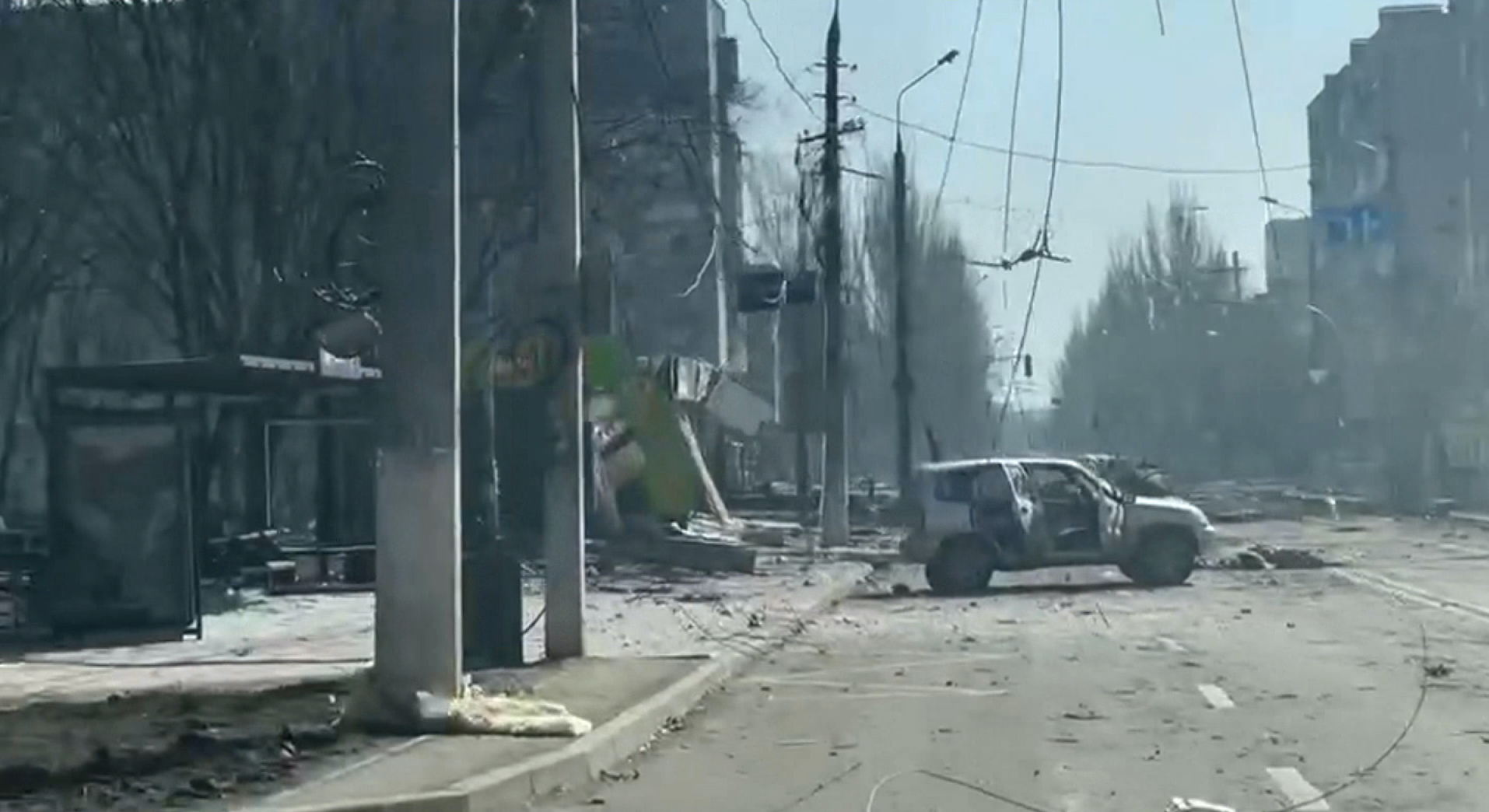 Ein Bild von Mariupol aus einem von CNN erhaltenen Video.