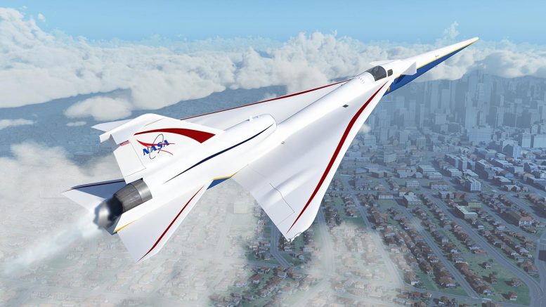 Das leise SuperSonic-Flugzeug X-59 der NASA