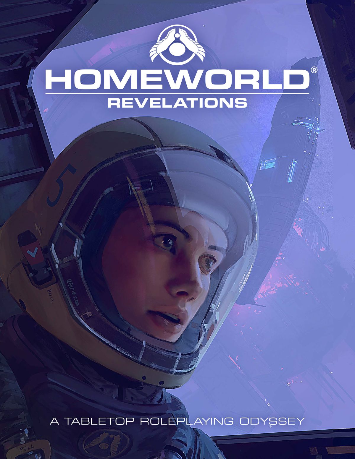 Titelbild und Logo für Homeworld: Revelations Kernregelbuch.