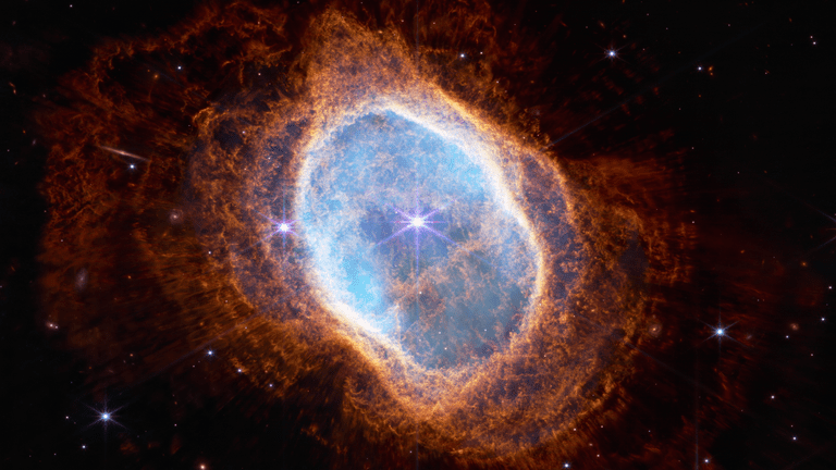 Der Südliche Ringnebel (NIRCam-Bild) des James-Webb-Teleskops