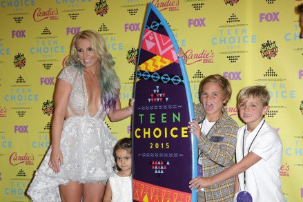 Britney Spears mit den Kids Teen Choice Awards, Presseraum, Los Angeles, USA - 16. August 2015