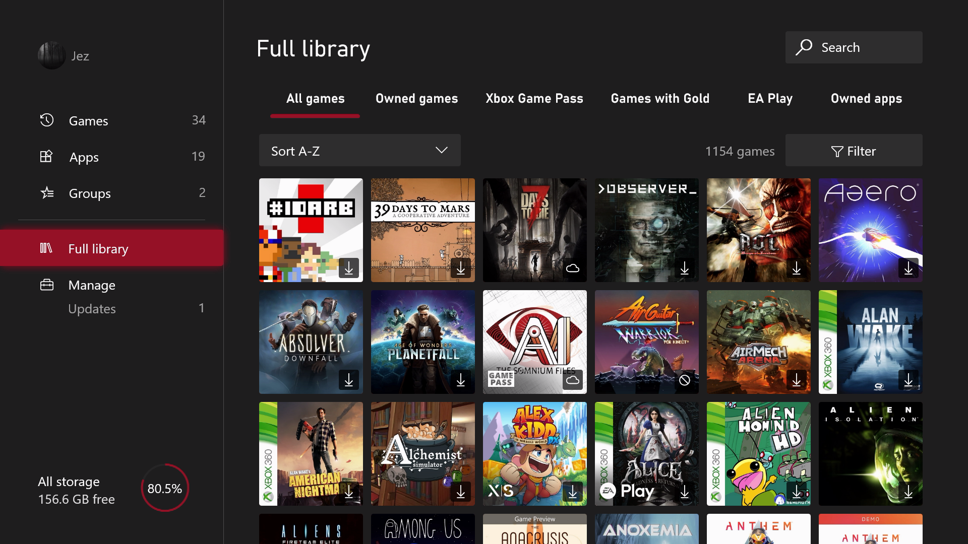 Die komplette Xbox-Spiele- und -Apps-Bibliothek, neu gestaltet ab August 2022