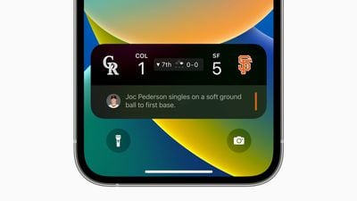 iOS 16 Live-Sport MLB