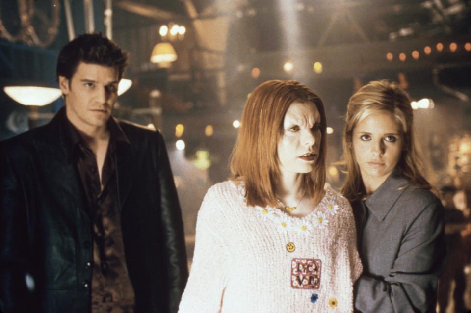 David Boreanaz, Alyson Hannigan und Sarah Michelle Gellar in „Buffy the Vampire Slayer“  Die neu gestartet wird (Foto: 20th Century Fox Film Corp/Courtesy Everett Collection)
